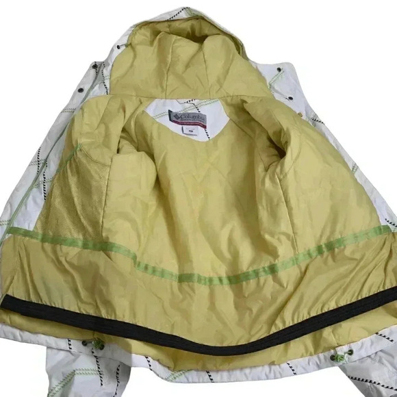 Columbia Ski Jacket Convert Snowboarding White Hood Size Medium - Picture 10 of 14